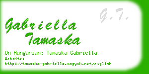 gabriella tamaska business card